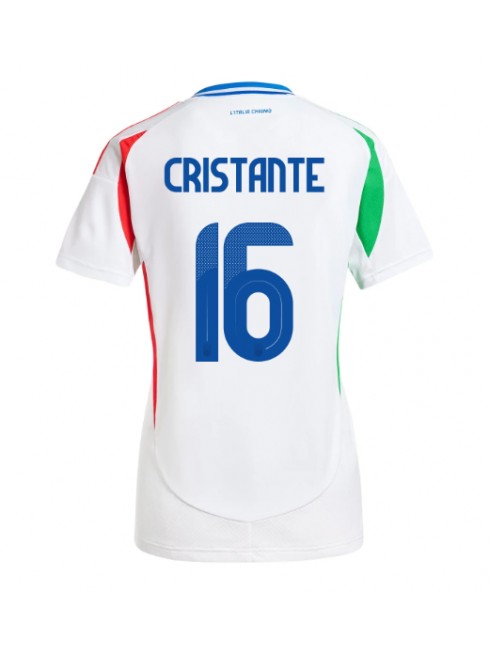 Italija Bryan Cristante #16 Zenski Gostujuci Dres EP 2024 Kratak Rukavima Italija Bryan Cristante #16 Zenski Gostujuci Dres EP 2024 Kratak Rukavima